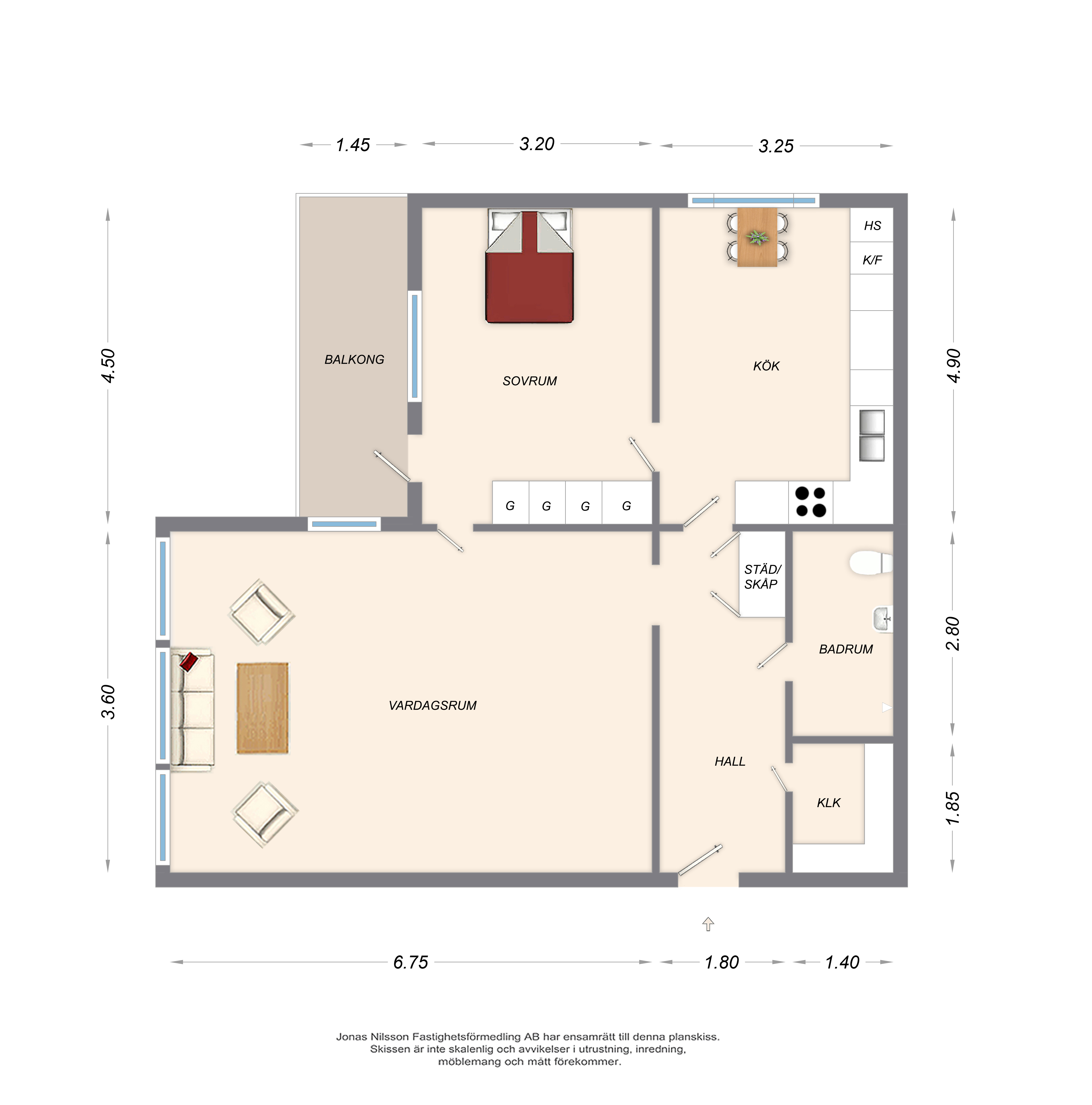 Planlösning Gruvvägen 28