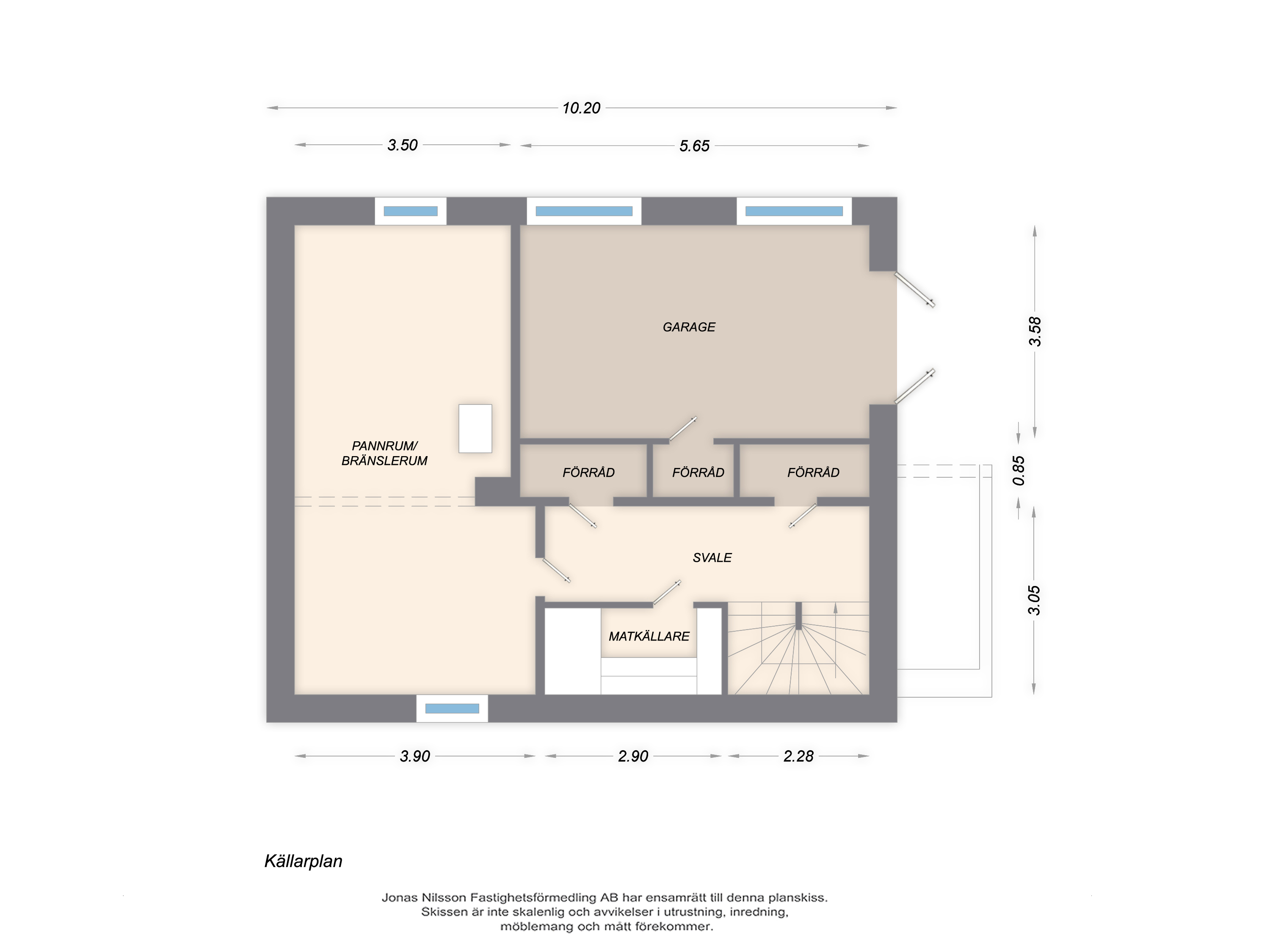 Planlösning 3 Åsgatan 10