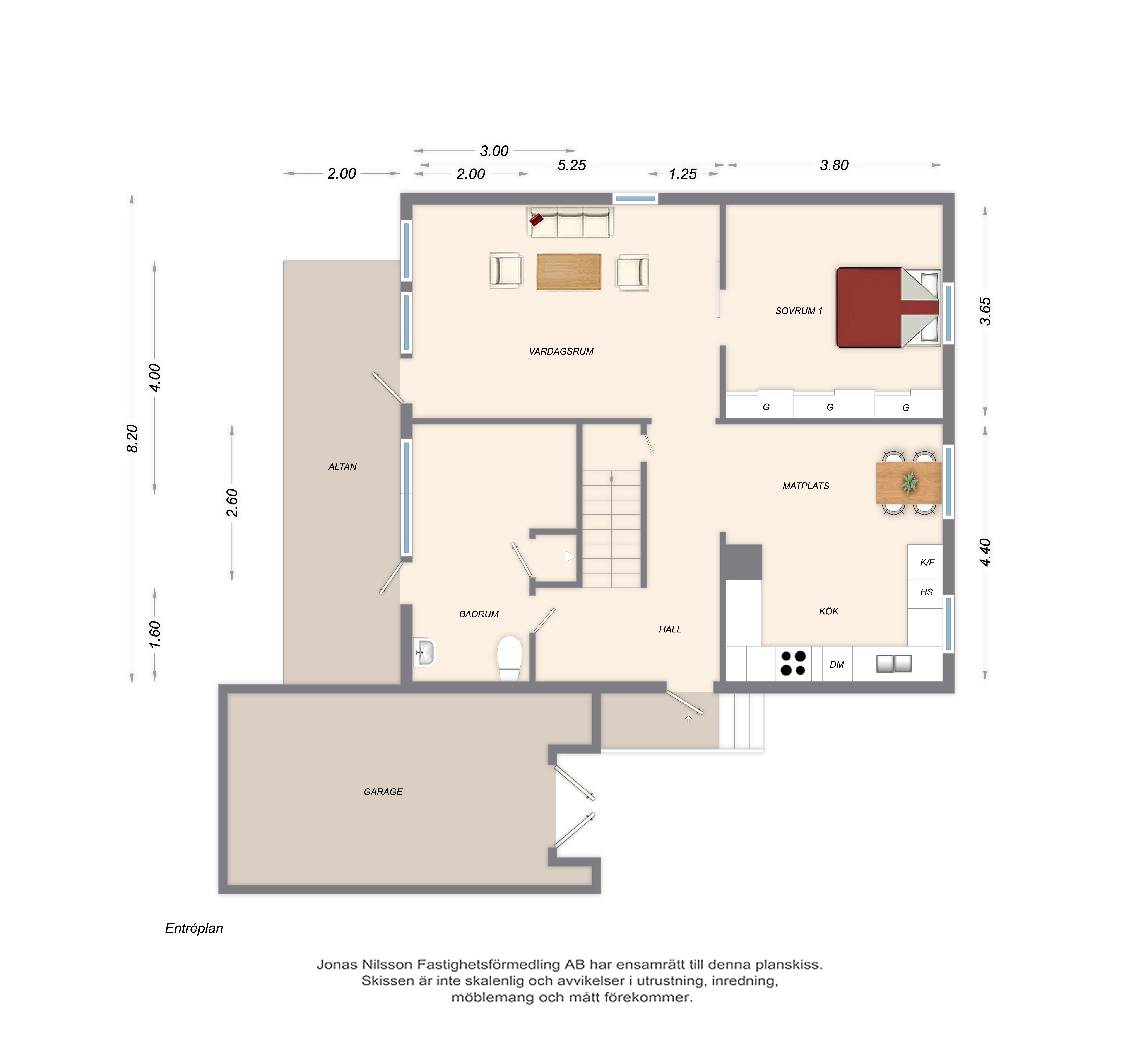 Planlösning 1 Gasellvägen 14