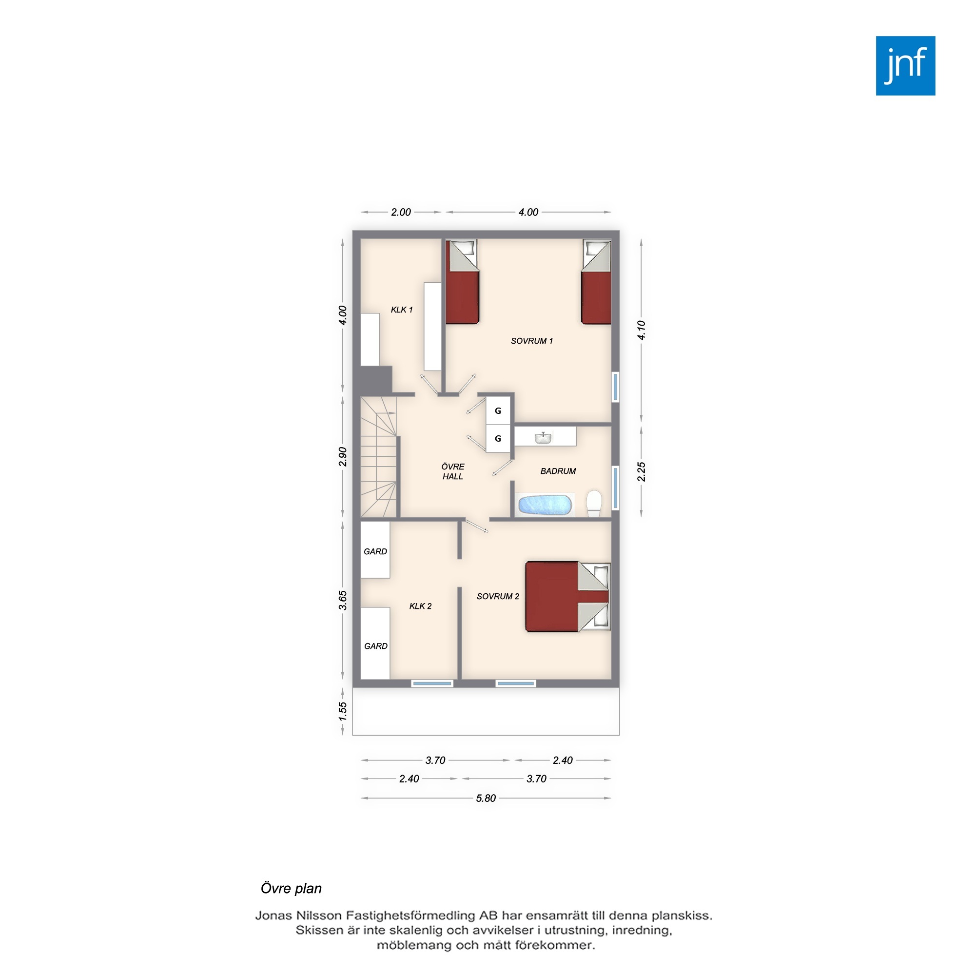 Planlösning 2 Radarvägen 7