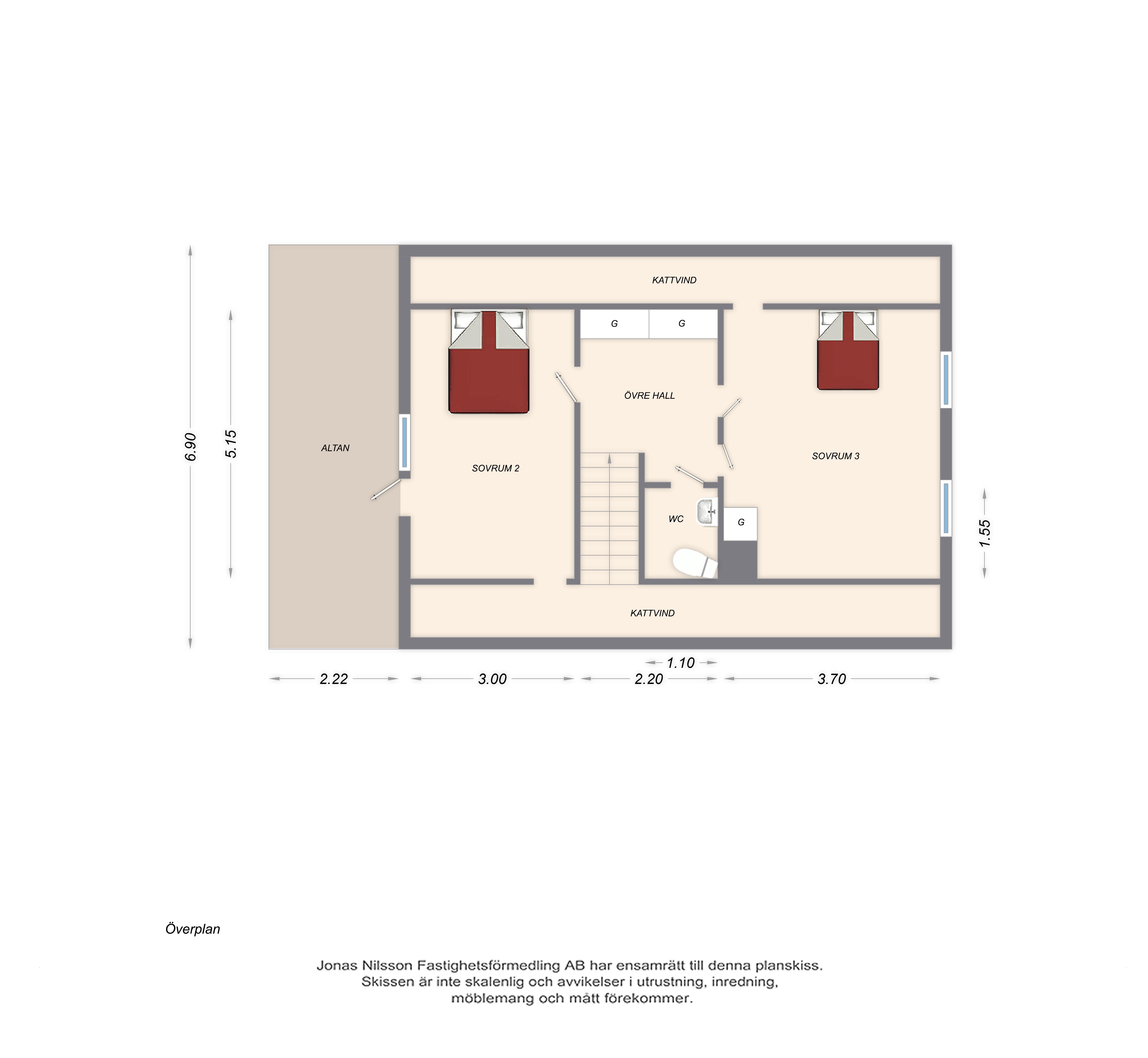 Planlösning 2 Gasellvägen 14