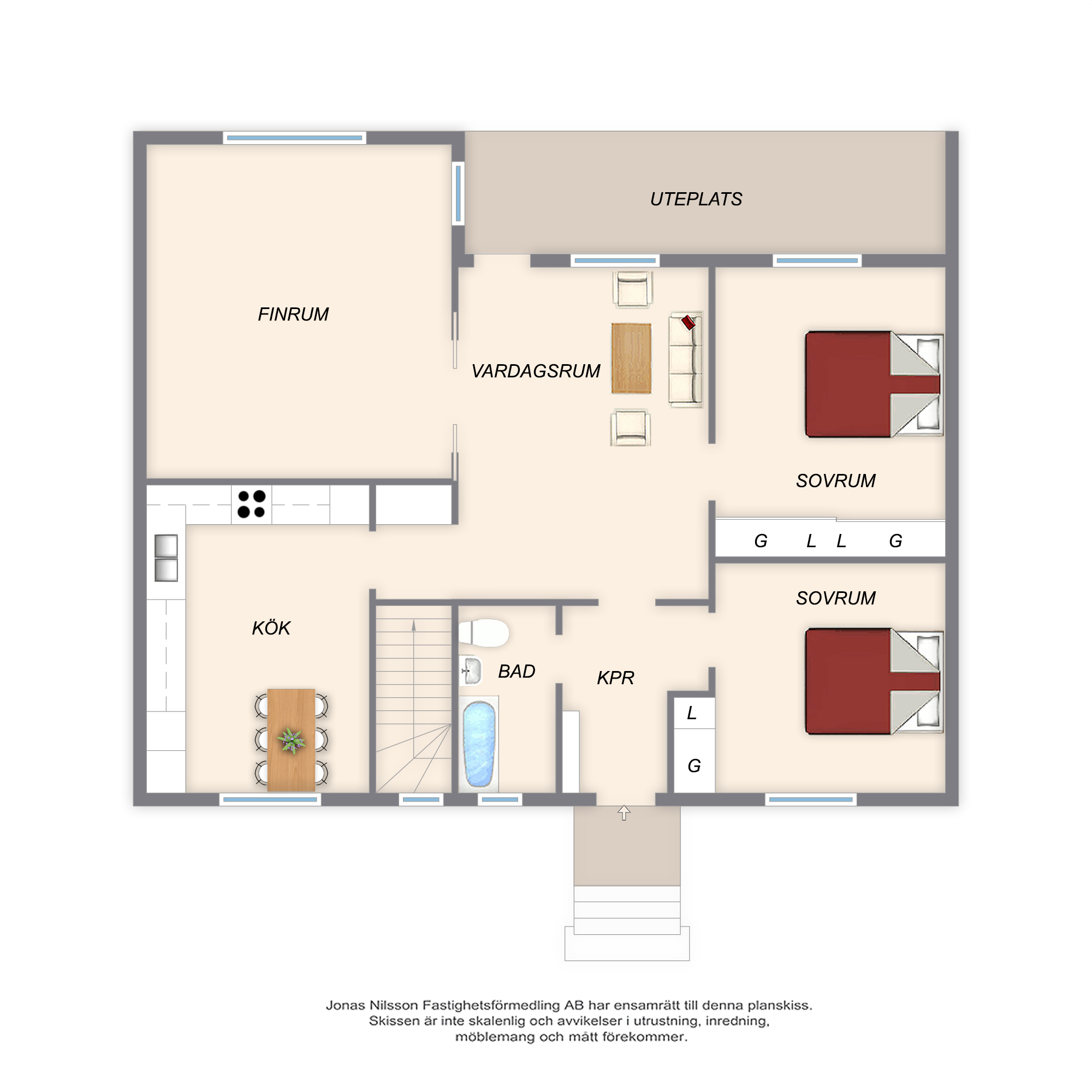 Planlösning 2 Armévägen 12