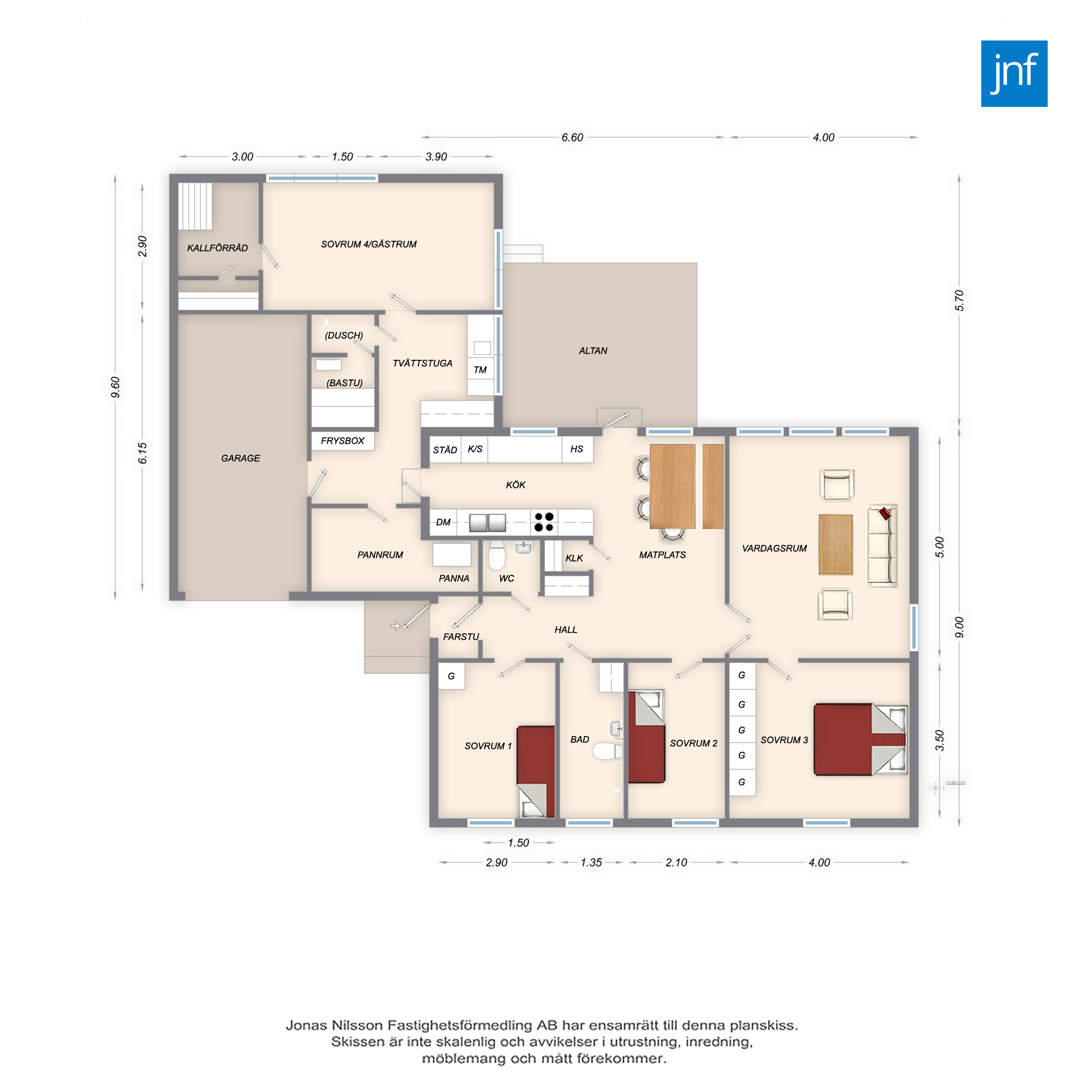 Planlösning Torpvägen 25