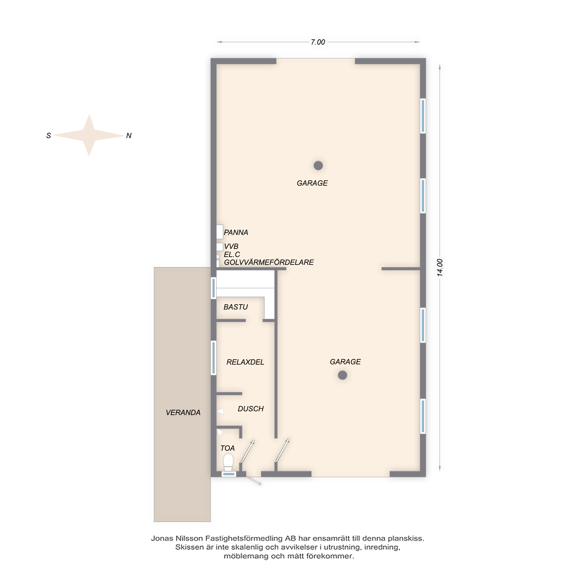 Planlösning 3 Morgärdan 11