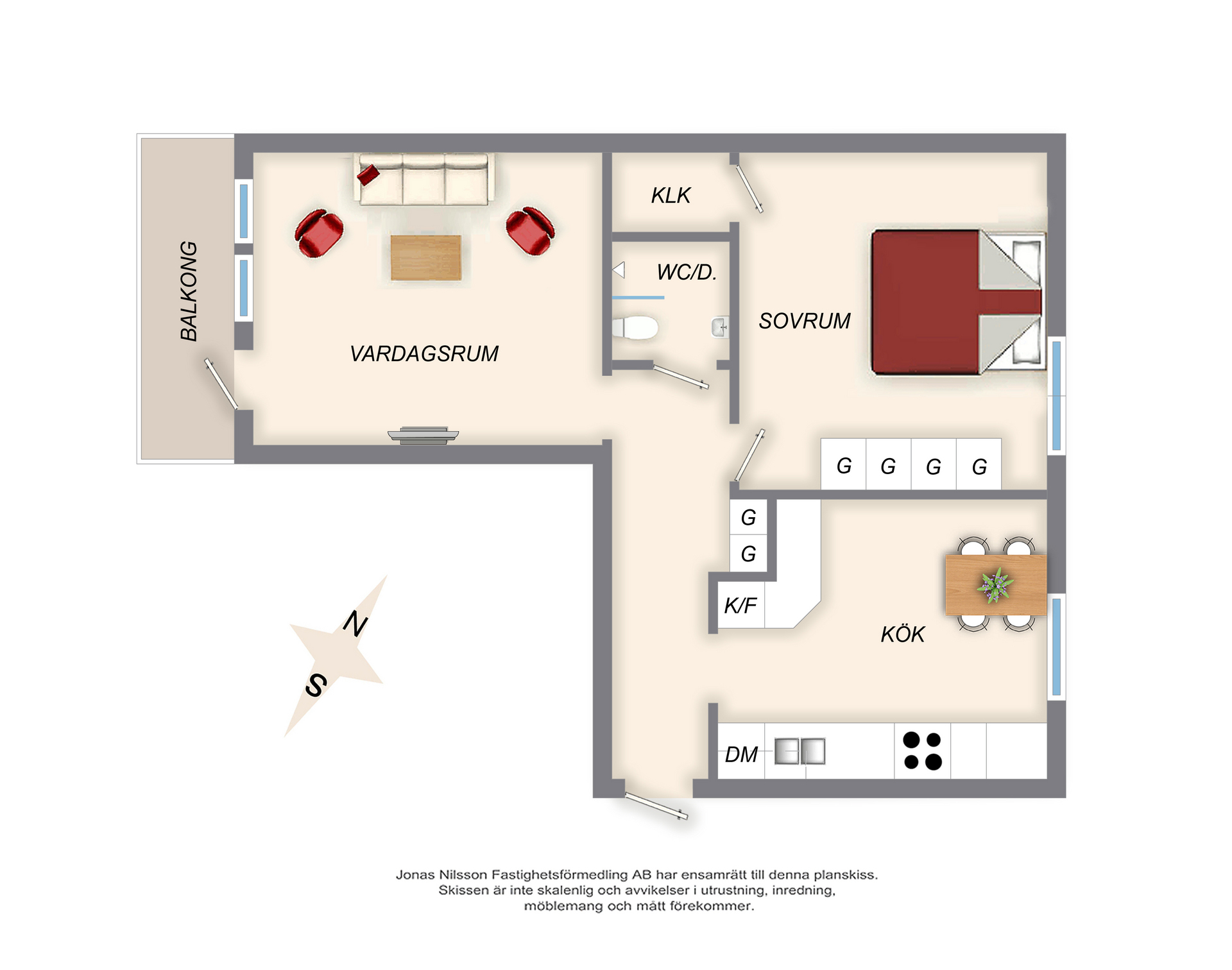 Planlösning Hällbruksgatan 6