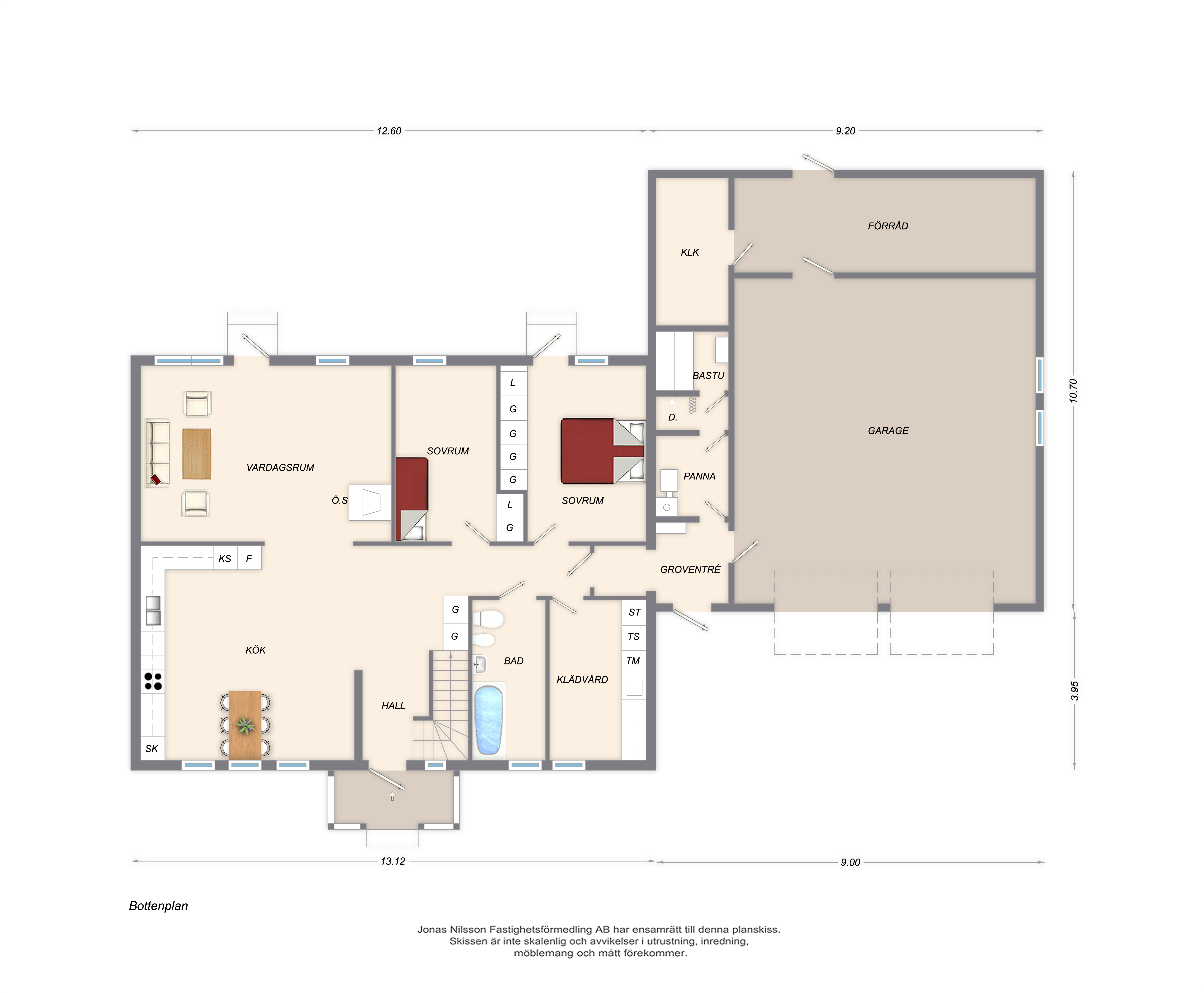 Planlösning 1 Lillpitevägen 929-931