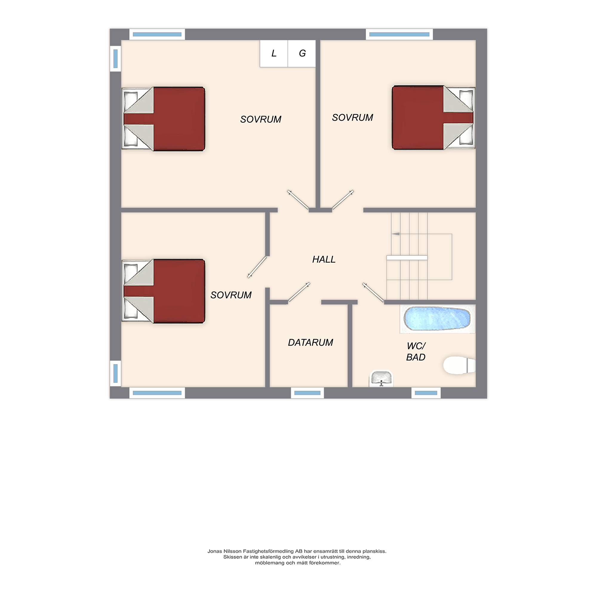 Planlösning 2 Dammgränd 19