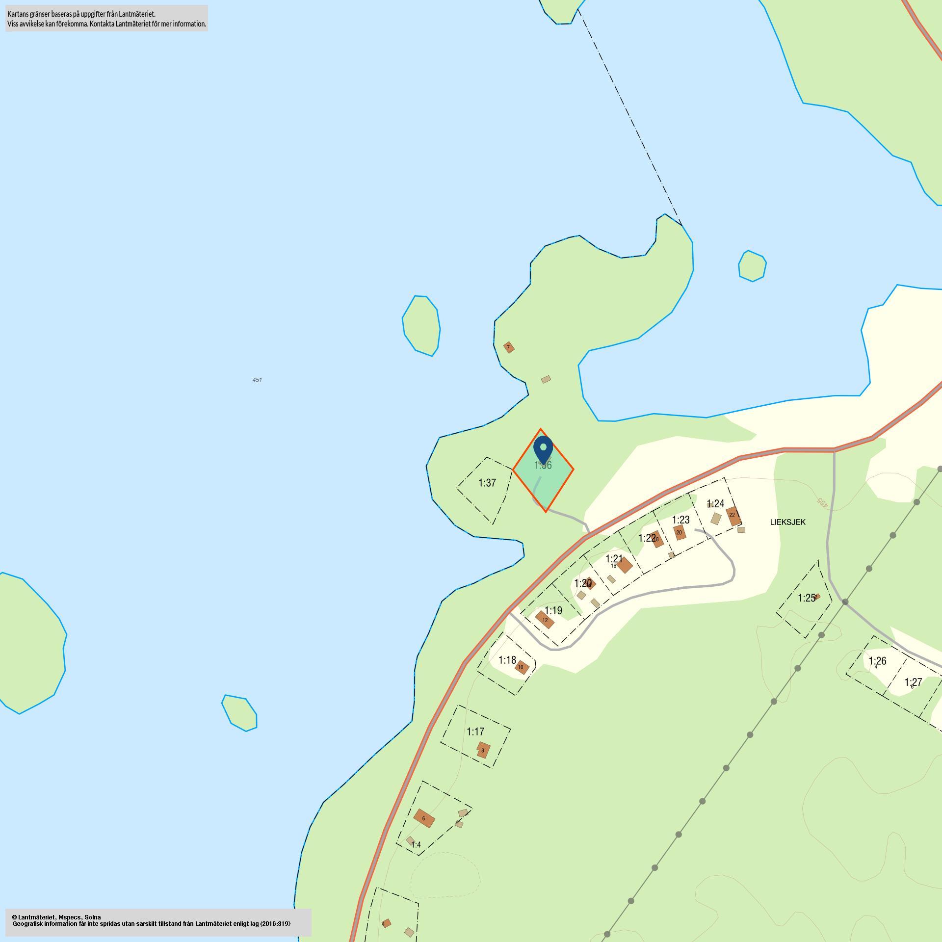 Tomtkarta Flyggsundet 3