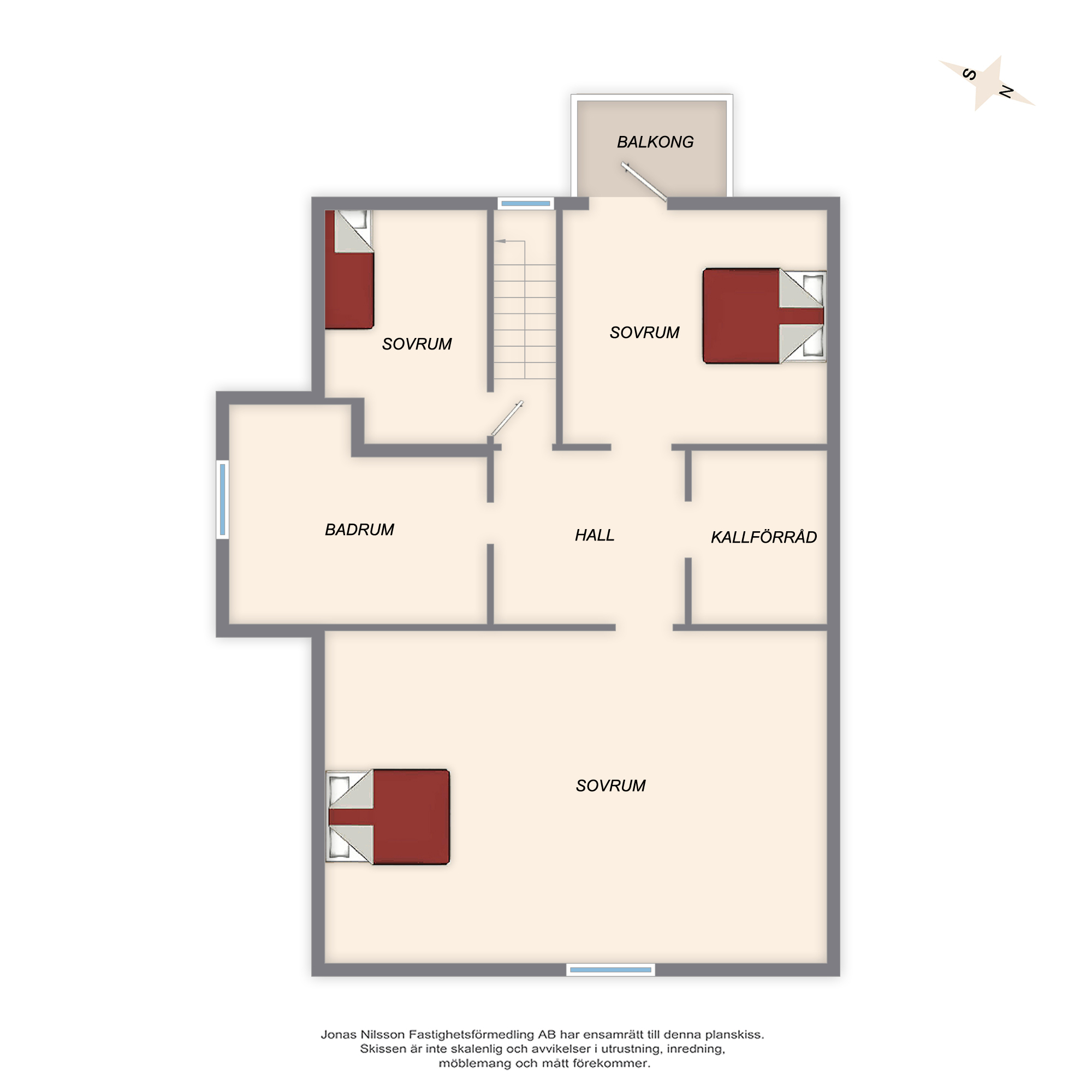 Planlösning 2 Prästgatan 13