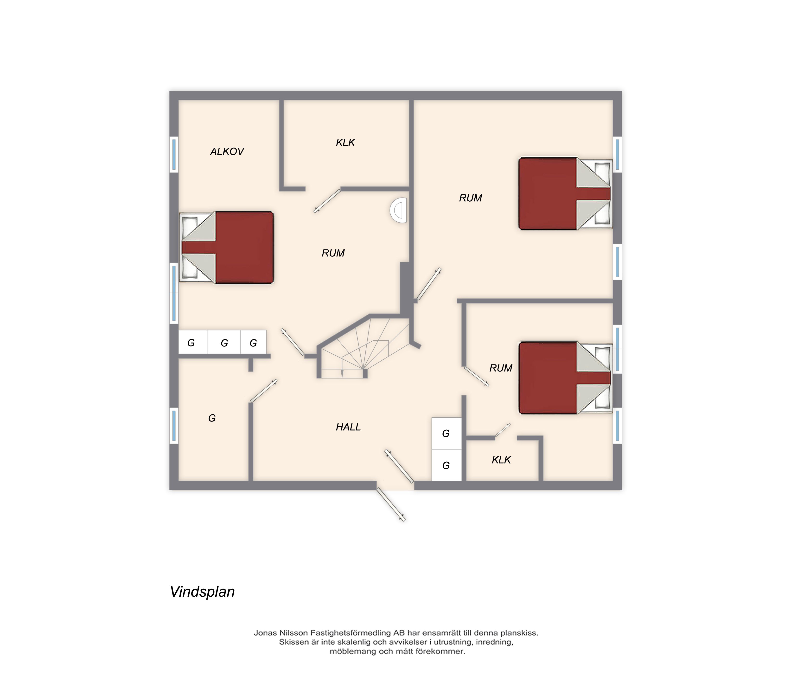 Planlösning 2 Skogsgatan 7