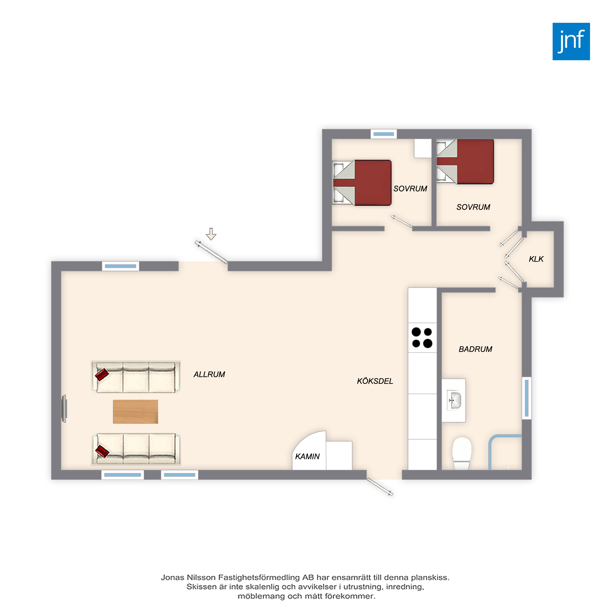 Planlösning Bladviken 11