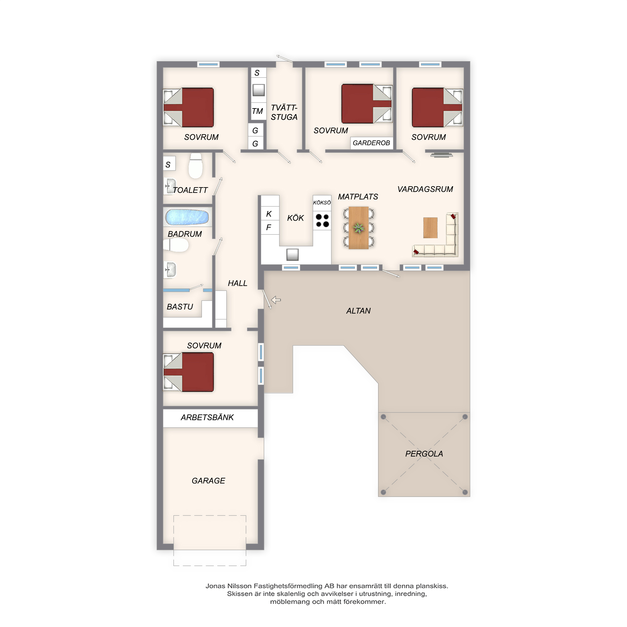 Planlösning Plommonstigen 31