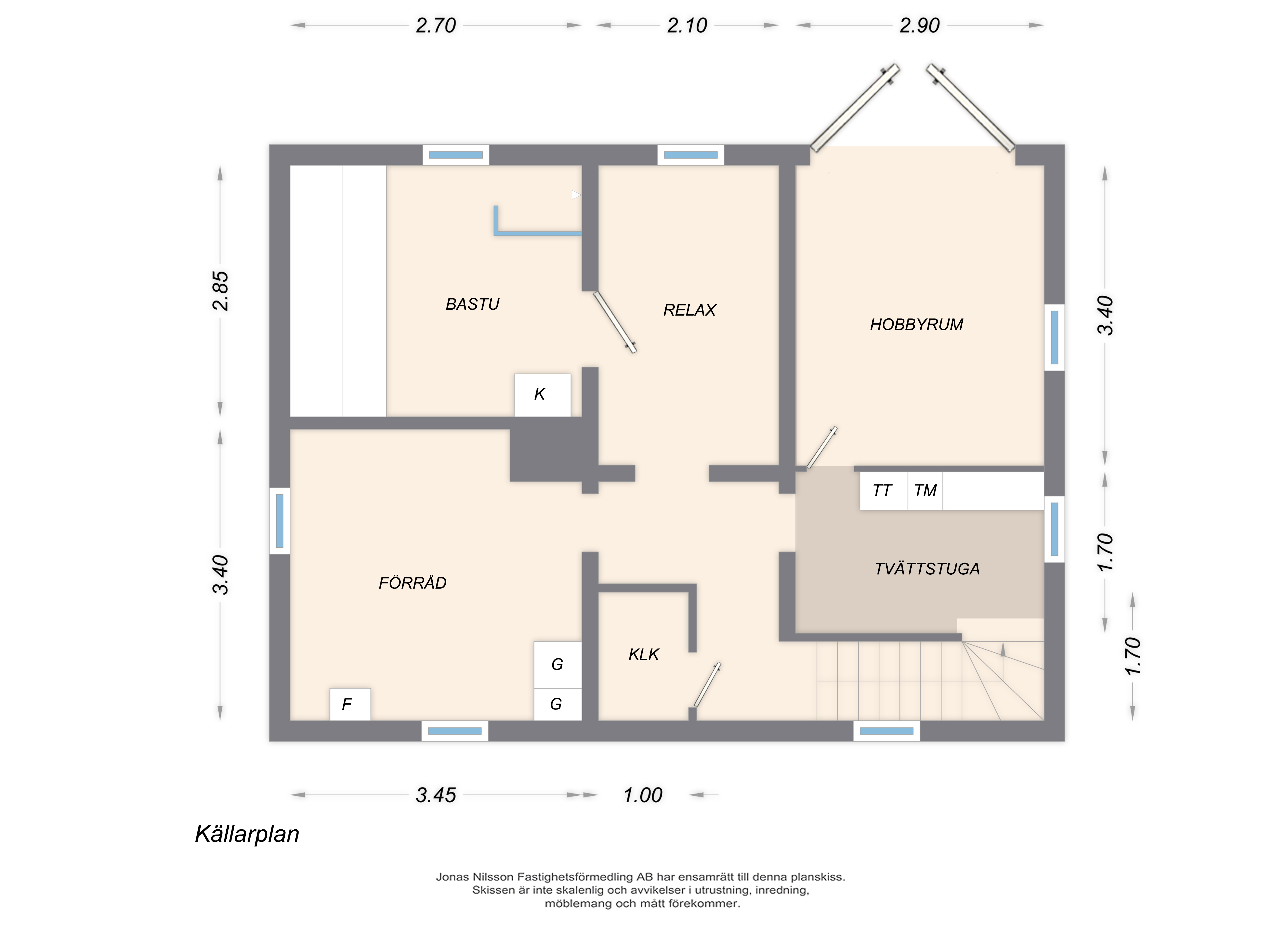 Planlösning 3 Vintergatan 5B