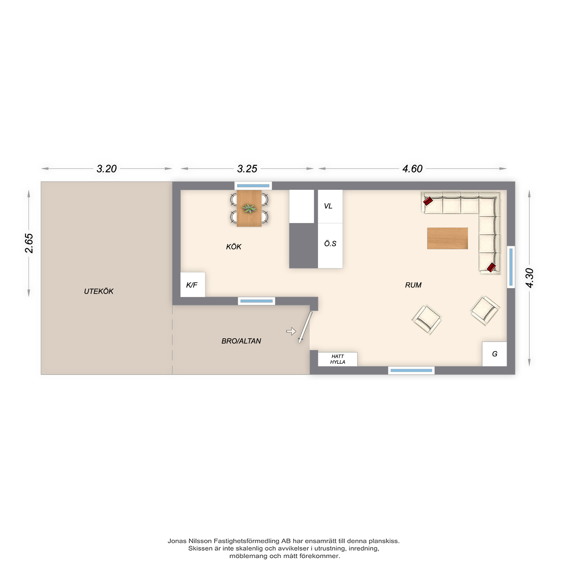 Planlösning Ängdalsrovägen 265