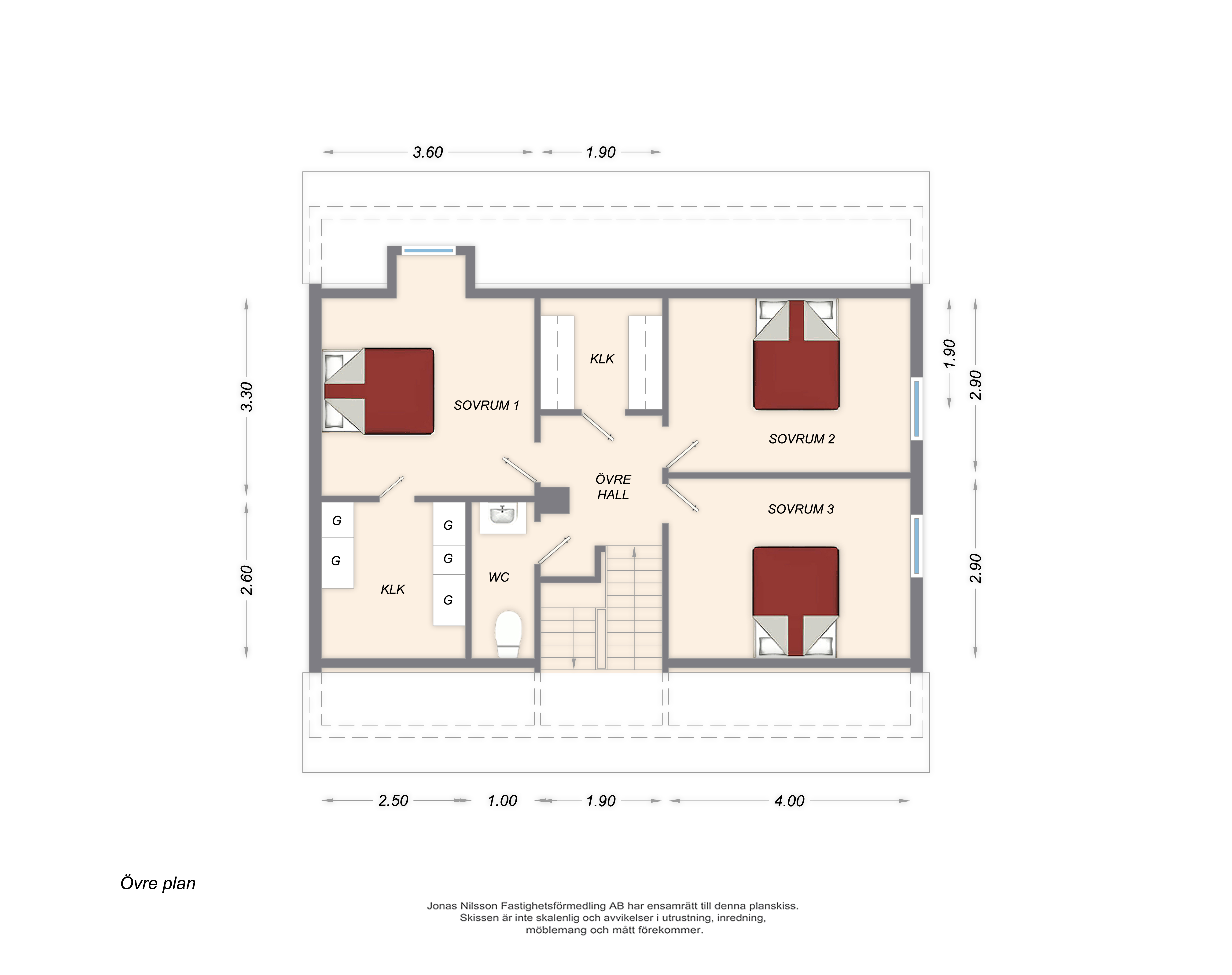 Planlösning 2 Hermesvägen 12