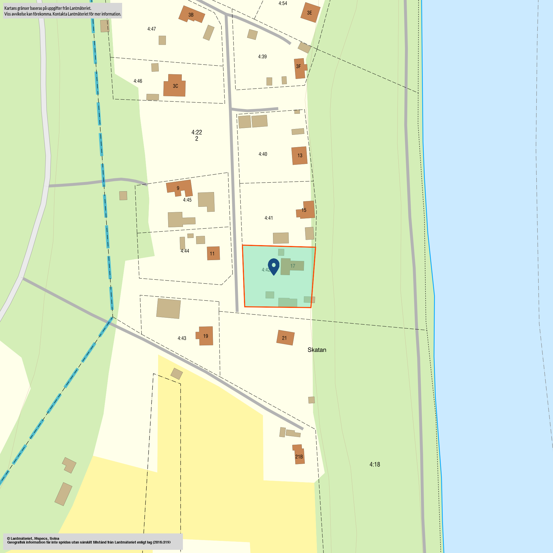 Tomtkarta Råbäcken 17