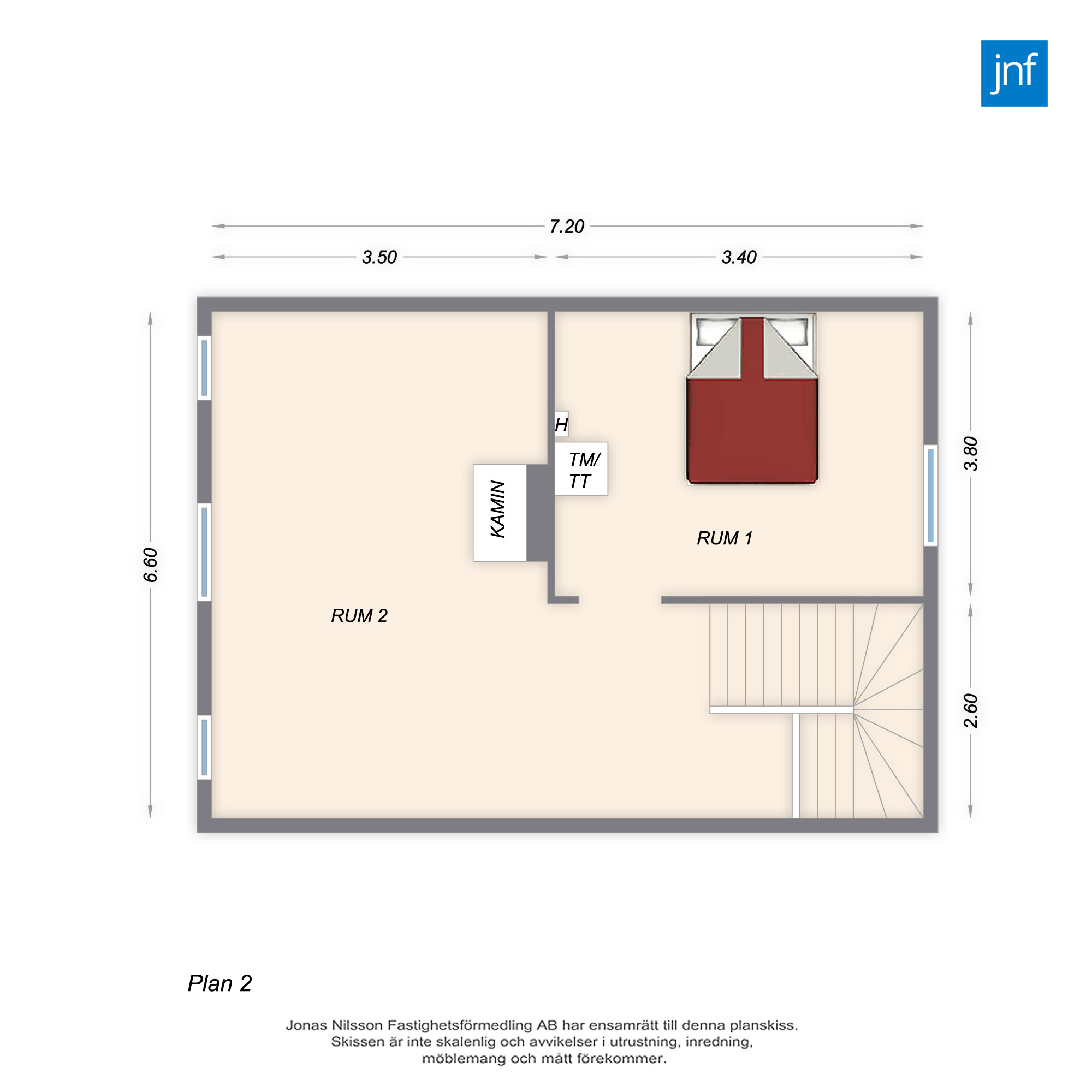 Planlösning 2 Burmansvägen 12