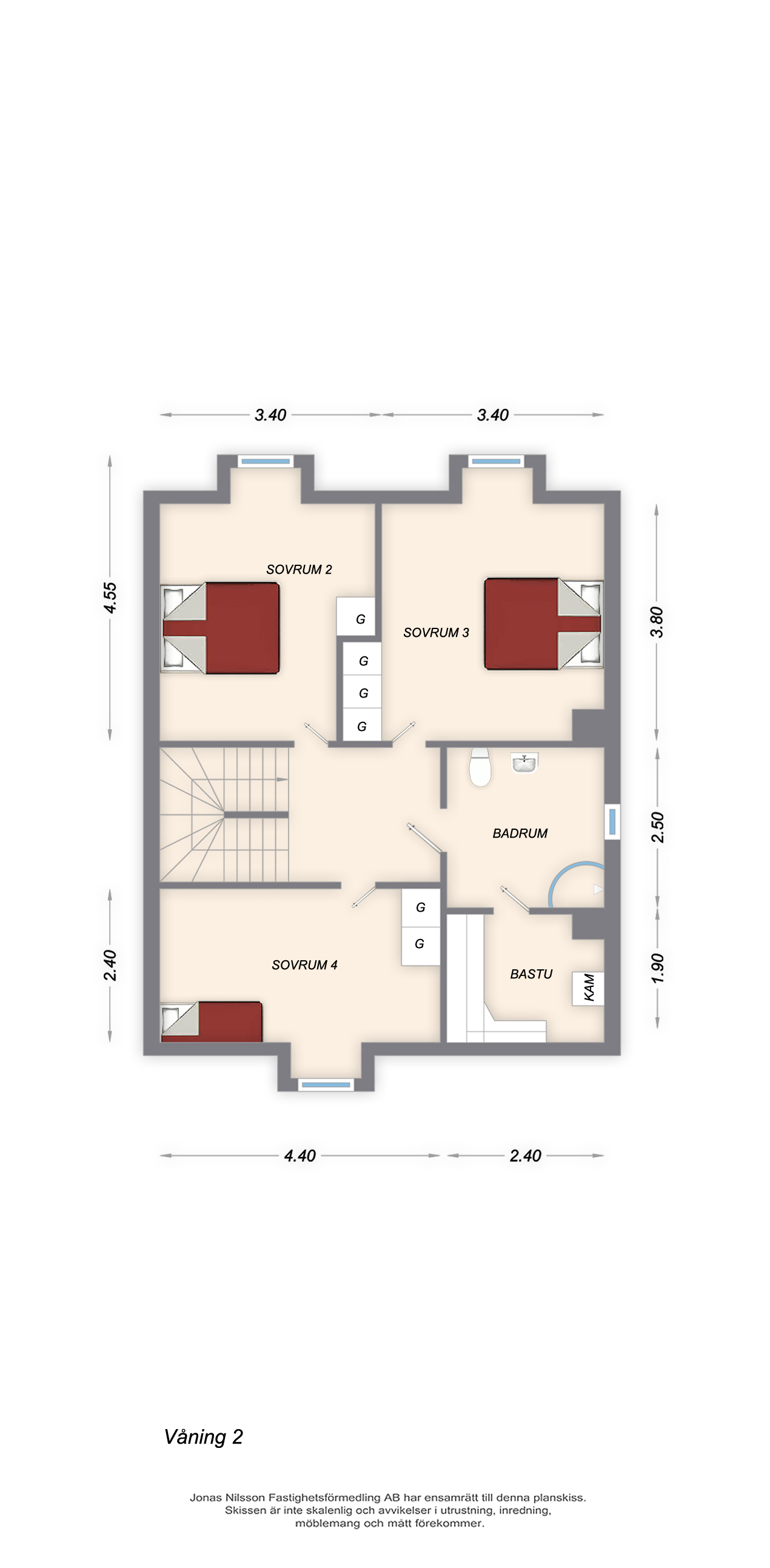 Planlösning 2 Auroravägen 19