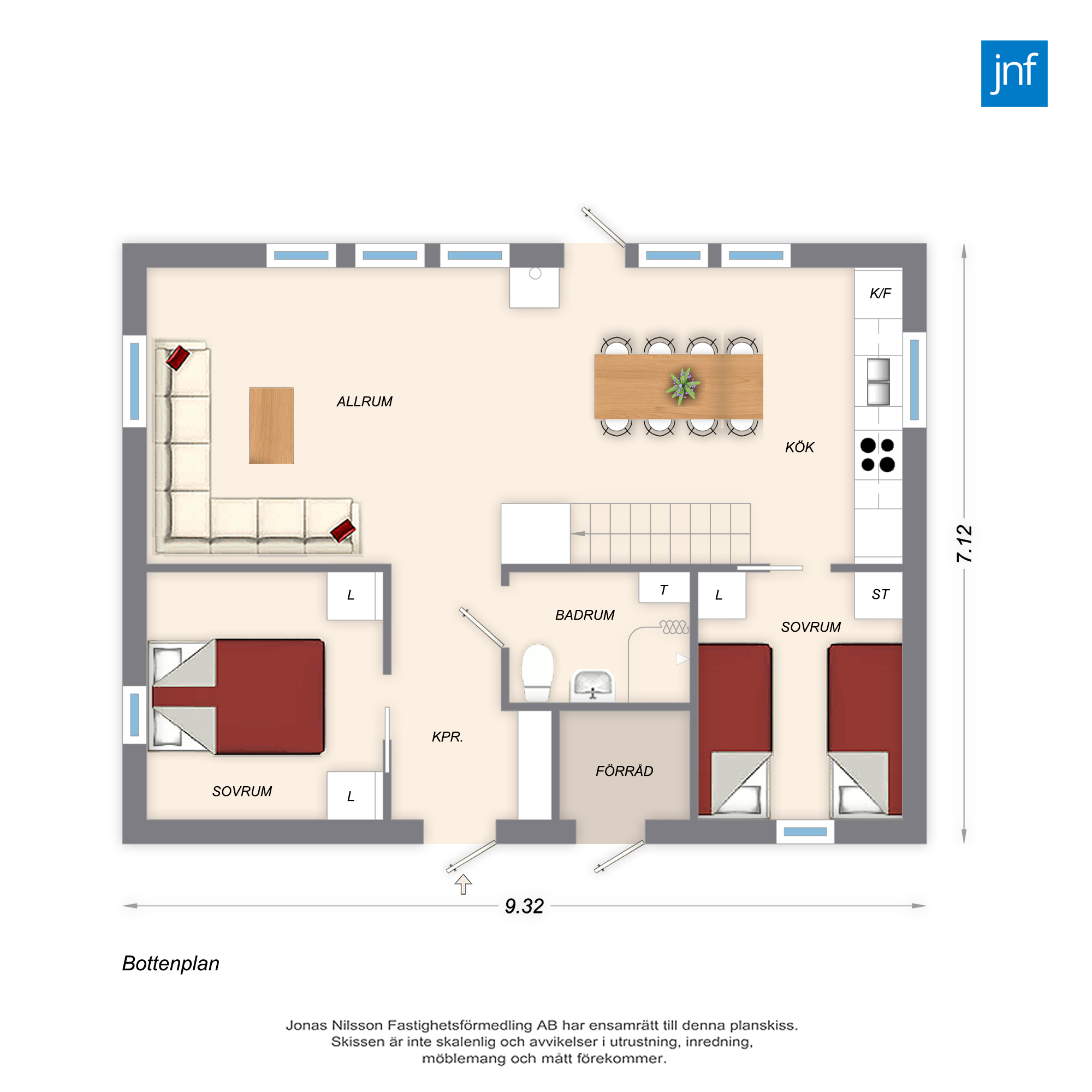 Planlösning 1 Hyttmästargränd 39