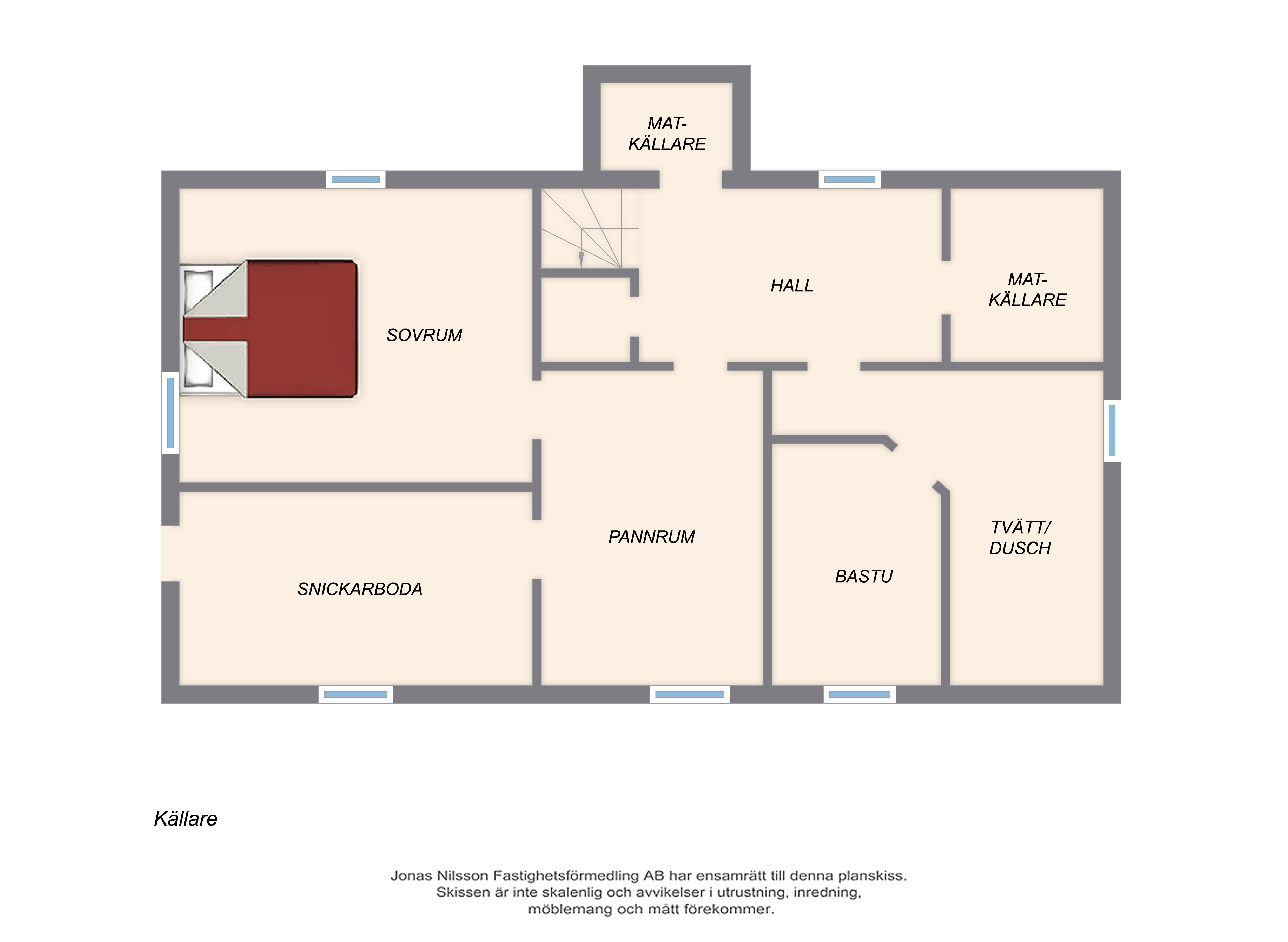 Planlösning 3 Kaunisvaara 35 och 37