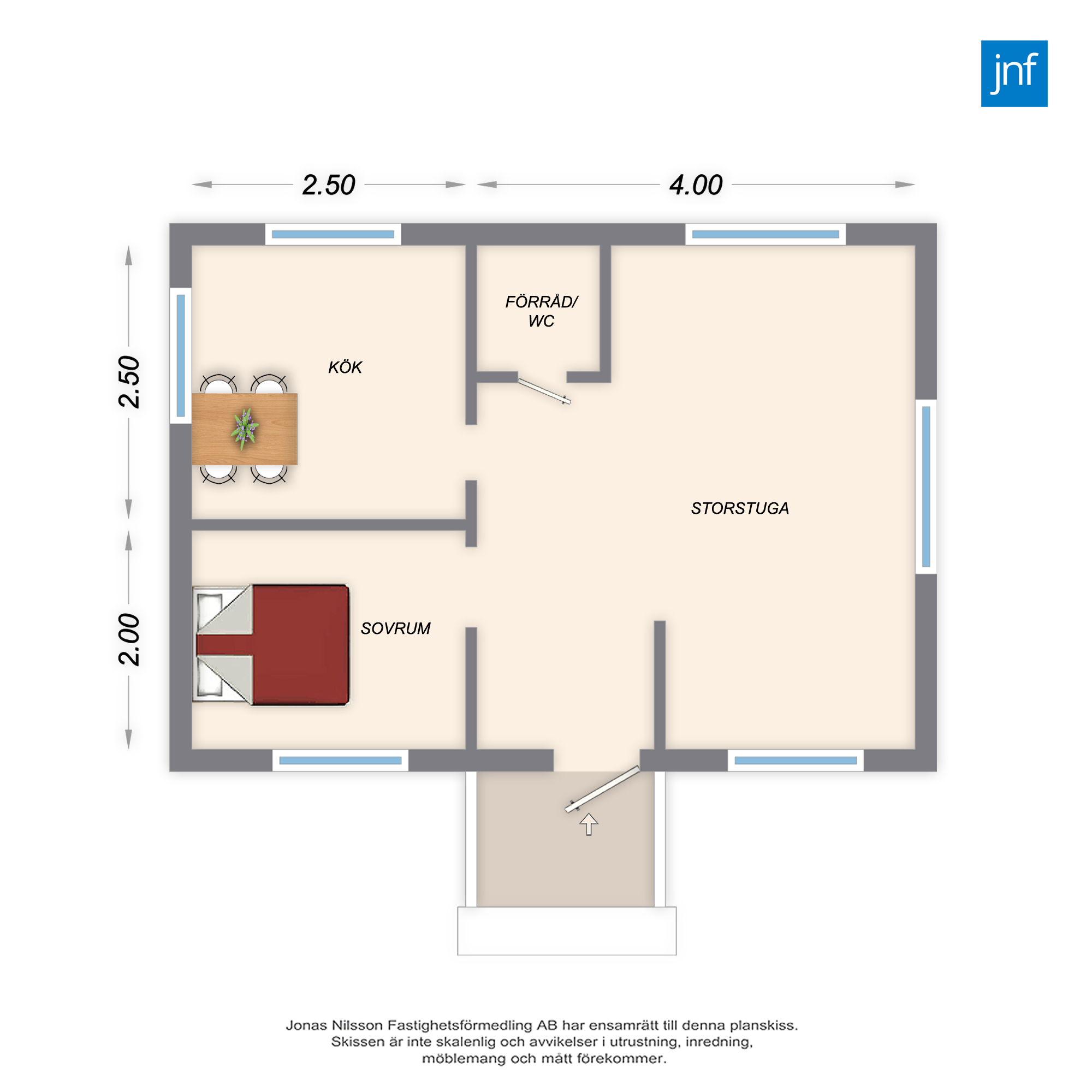 Planlösning Norra Byavägen 232