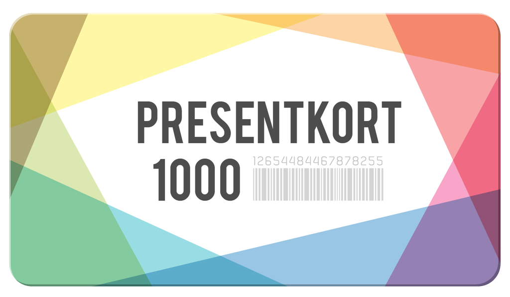 Presentkort på 1000kr