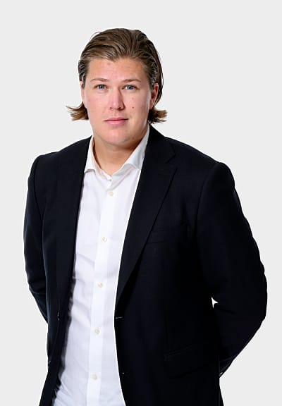 Koordinator William Åström< på JNF:s kontor i Umeå